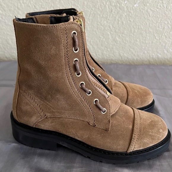 All Saints Ariel Combat Suede Boots Size EU 36 New - Picture 2 of 14